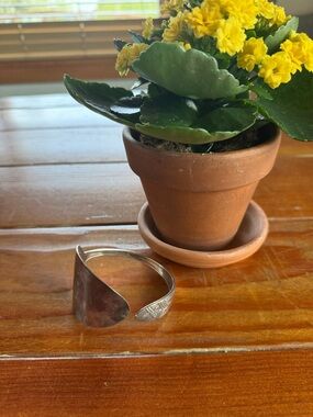 Oneida Silver Tone Adjustable Spoon-Handle Bracelet